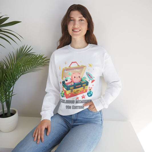 Childhood Memories, 90s Edition Sweatshirt for Women, Toybox Design