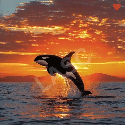 ORCA Strong2 Downloadable Digital Image, 6250 X 6250 pix, ocean theme, digital art