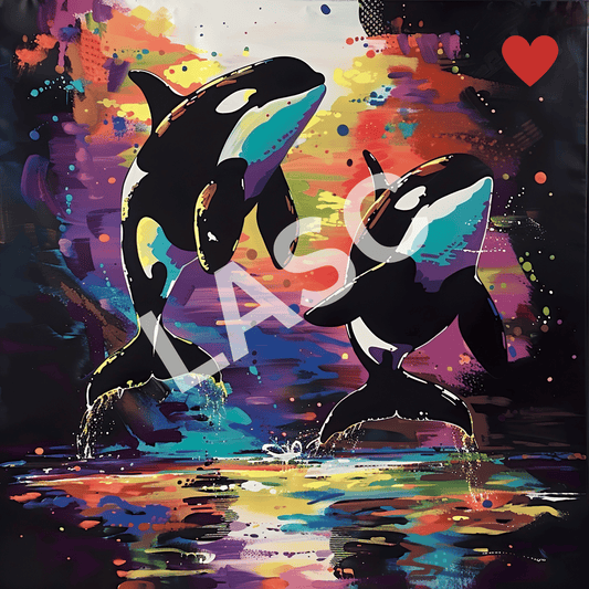 ORCA Strong Downloadable Digital Image, 6000 px, ocean them, digital art