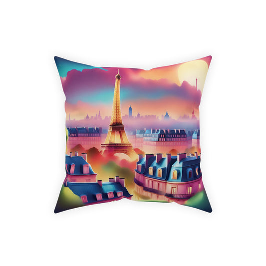 Pillow, Eiffel Tower Paris theme