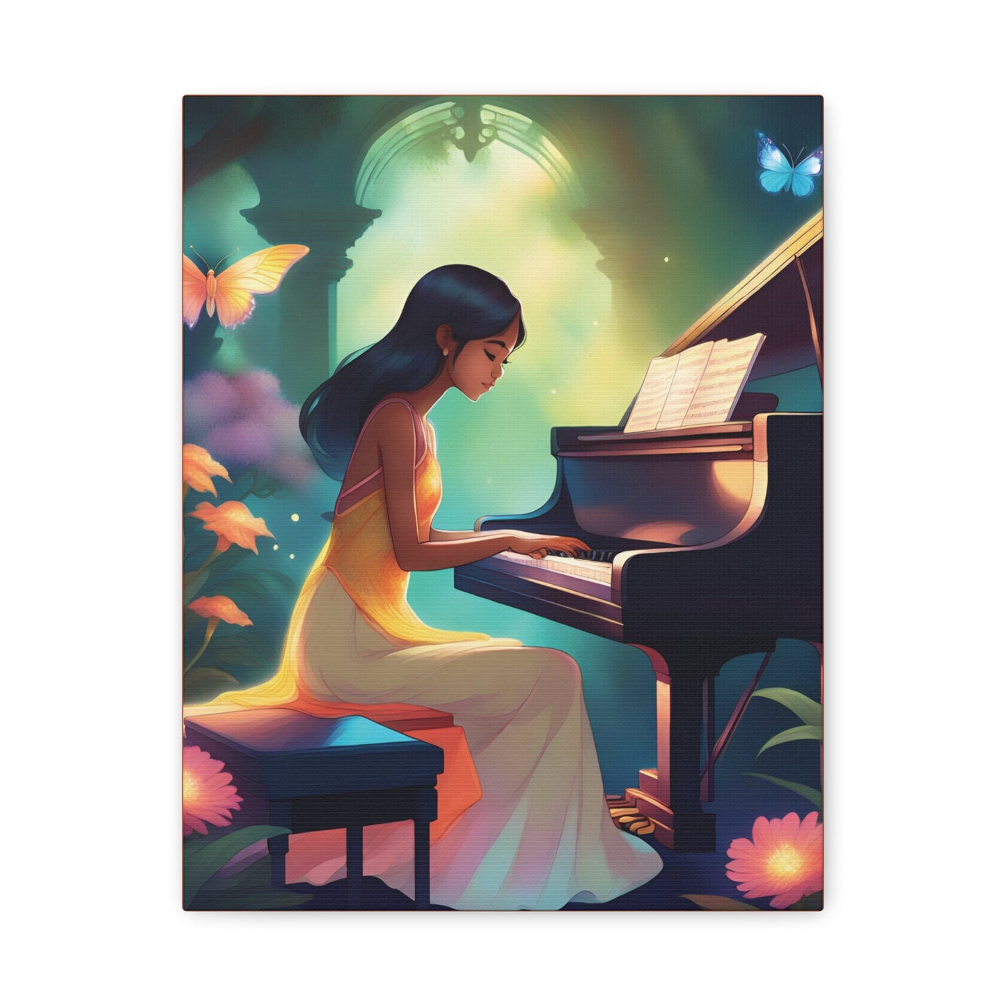 Canvas, Anime Princess playing the piano