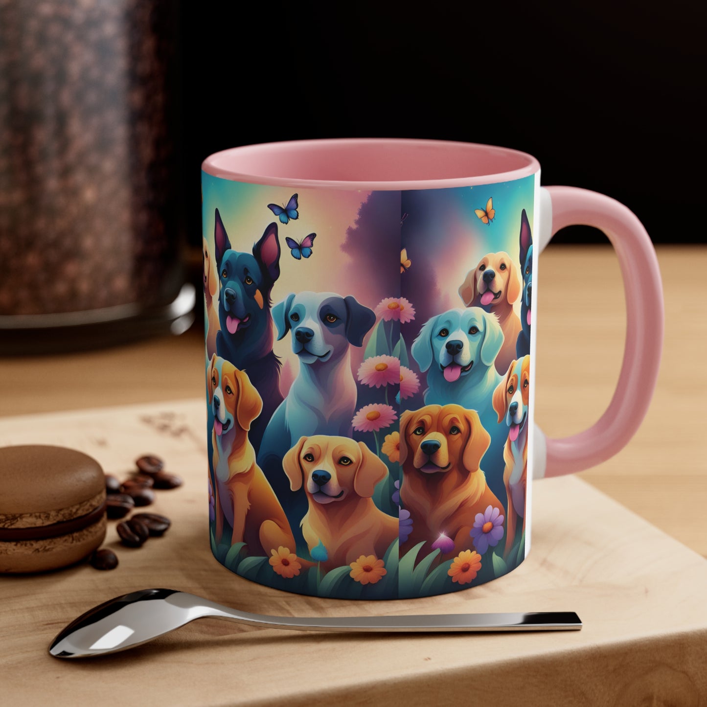 Mugs, I love dogs theme