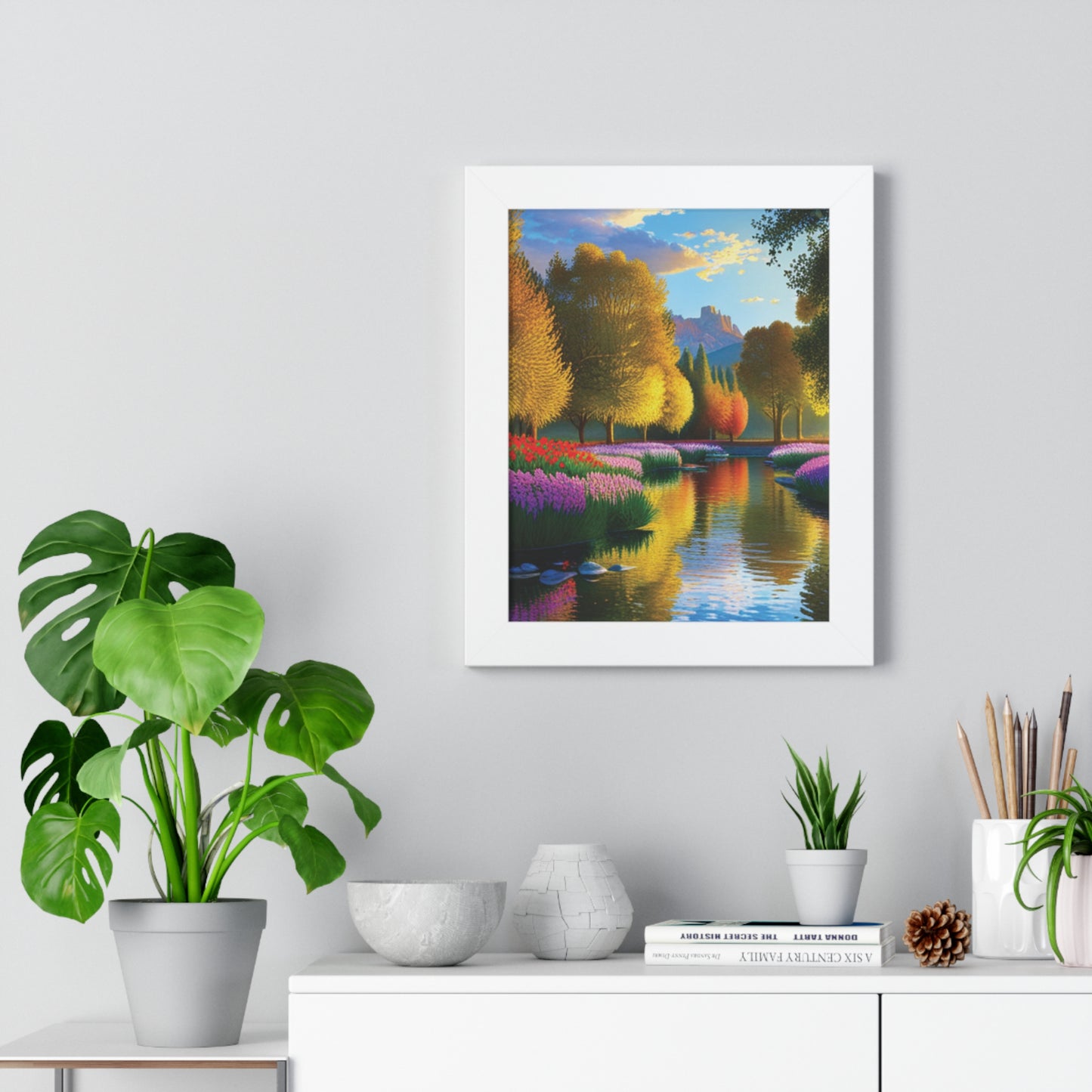 Poster, Vertical, Frame, Impressionist nature