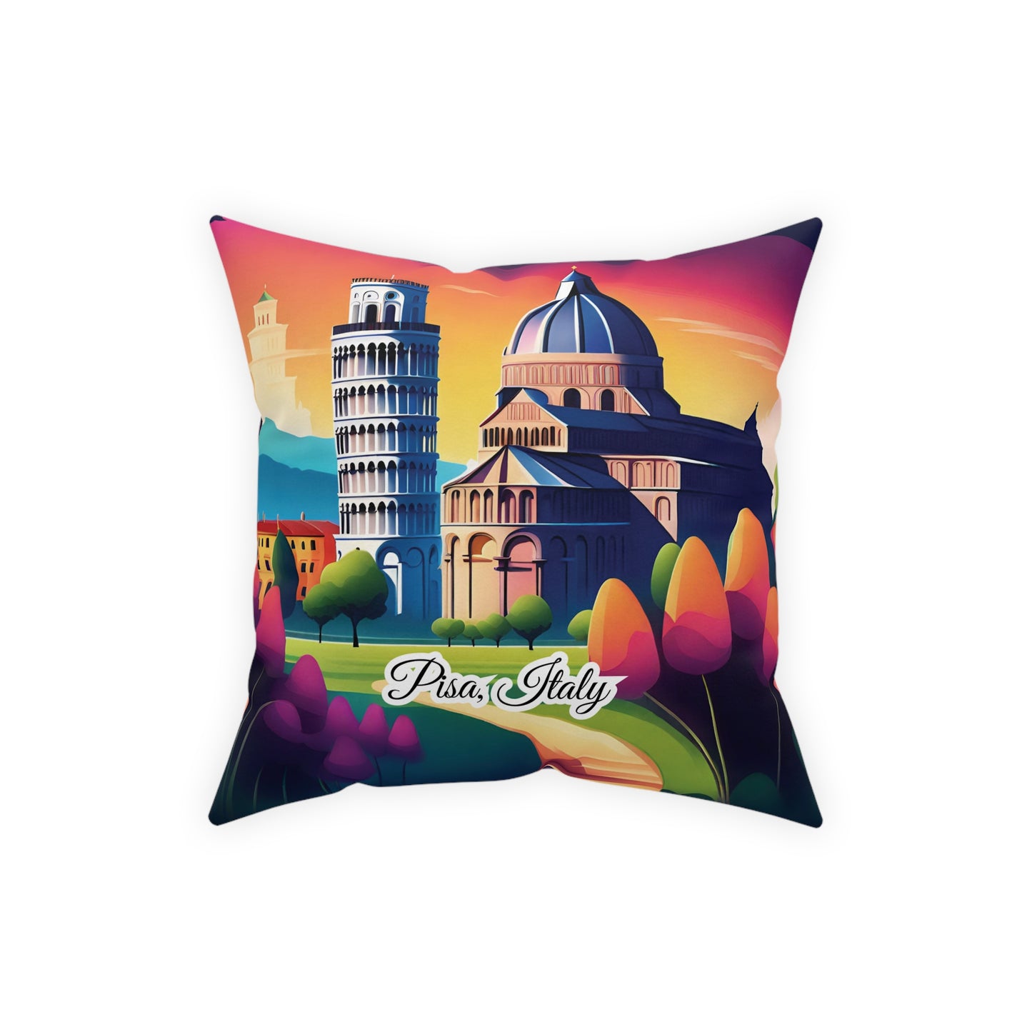 Pillow, Pisa Italy theme