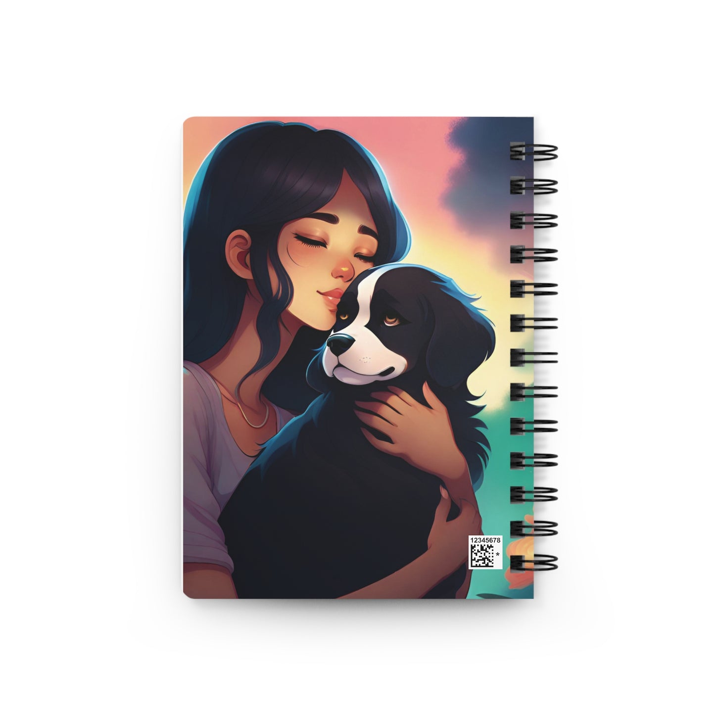 Journal, Anime girl with her  dog theme