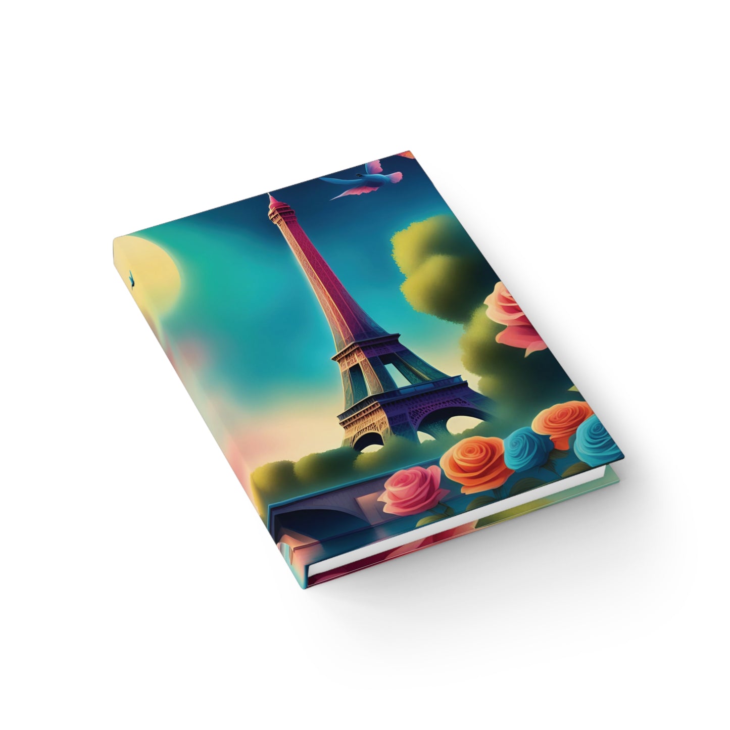 Journal, Eiffel Tower theme, Casewrap binding