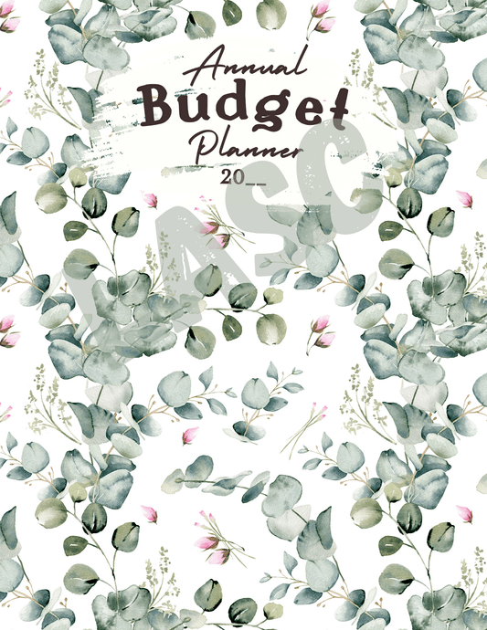 Annual Planner, 9 pages, digital downloadable printable item