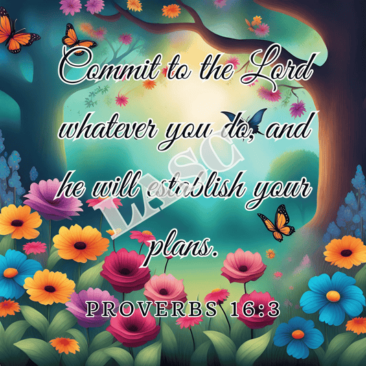 Digital Art, Commit to the Lord, Quotes and Verses, Free download