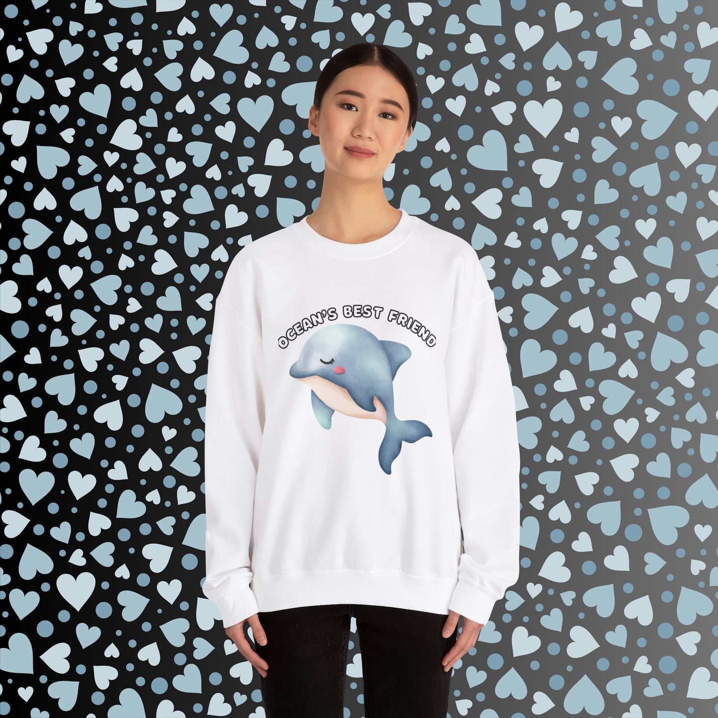 Ocean's Best Friend Sweatshirt Unisex Heavy Blend™ Crewneck Sweatshirt