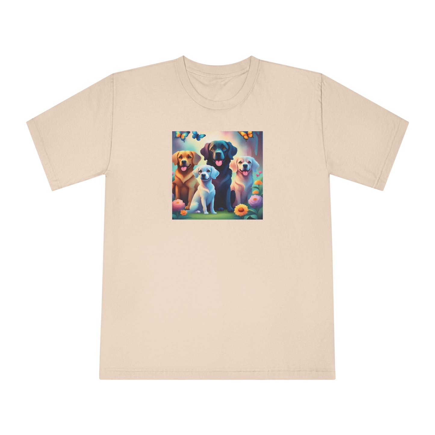 T-shirt, Dogs Image Print, American Apparel Base
