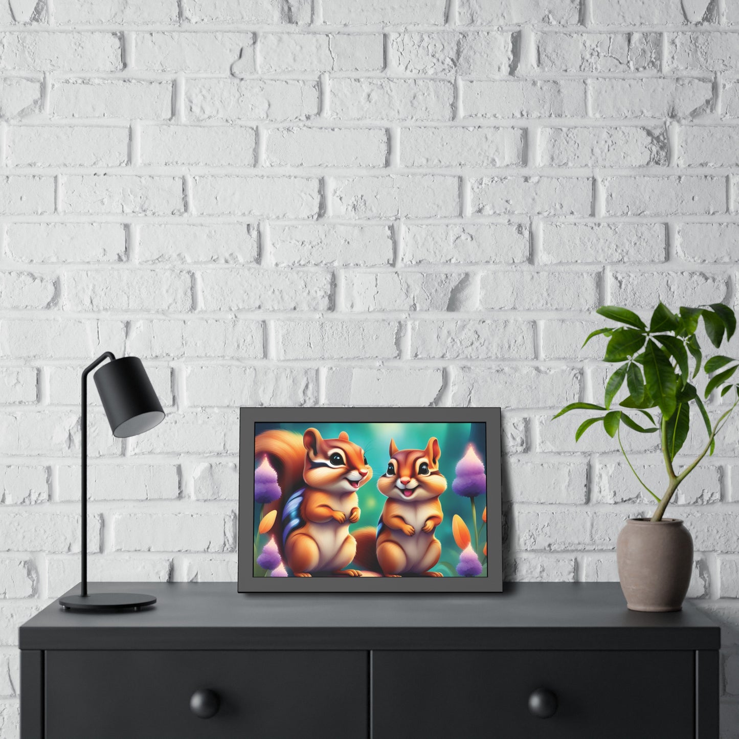 Poster, Framed, Chipmunks theme