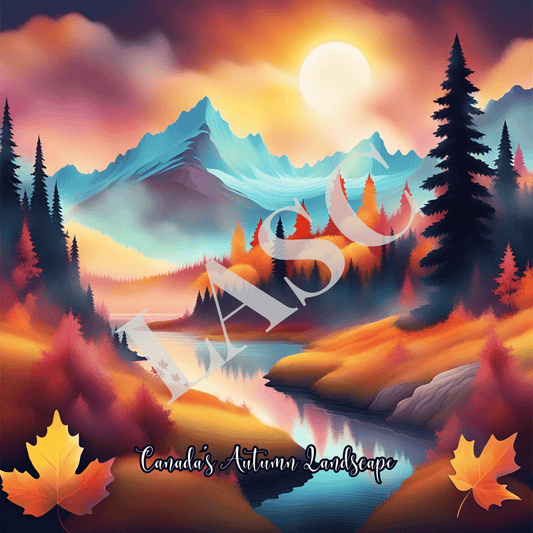 Digital Art Landscapes, Canada's Autumn Landscape