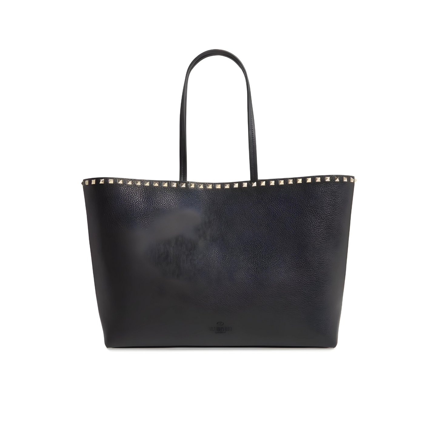 Valentino Black Rockstud Leather Tote Bag