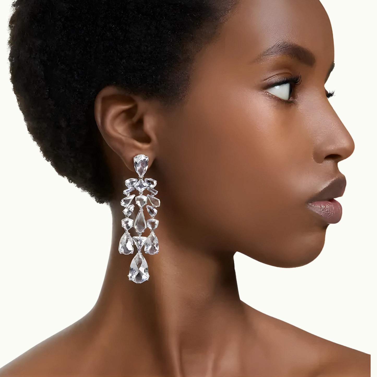 Swarovski Mesmera Crystal Chandelier Clip-On Earrings
