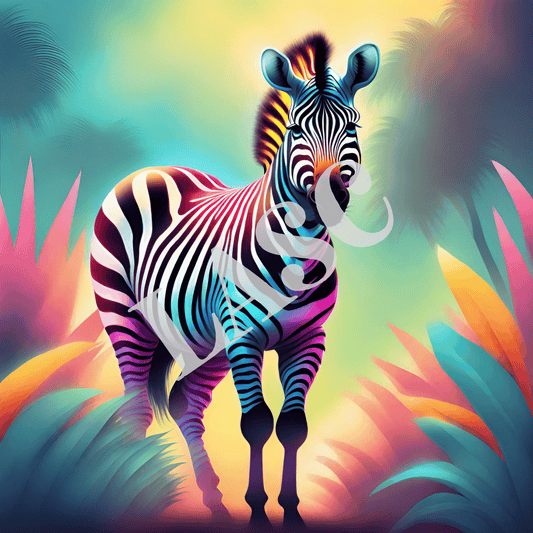 Digital Art Animals, Zebra