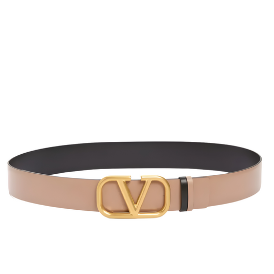 Valentino Garavani VLOGO Buckle Reversible Leather Belt