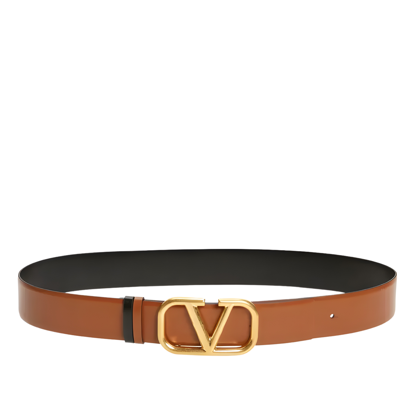 Valentino Garavani VLOGO Buckle Reversible Leather Belt