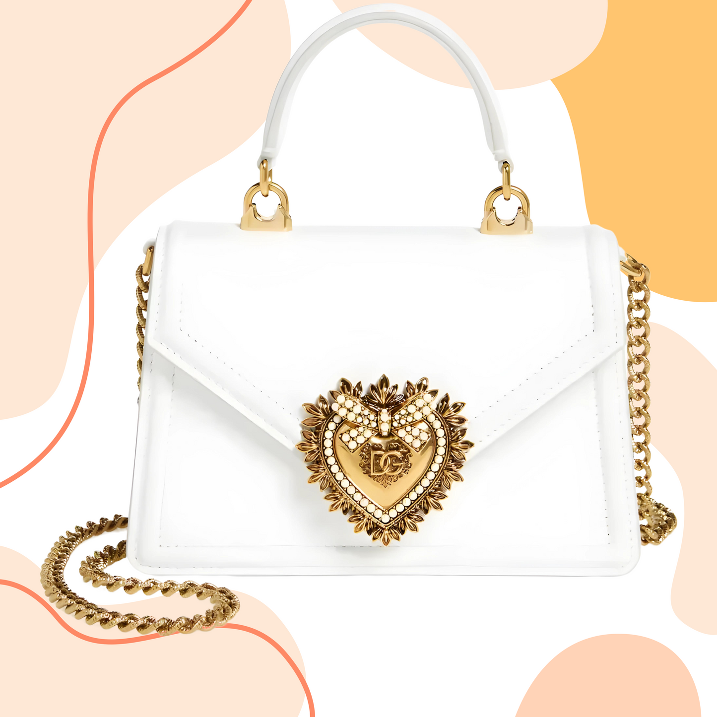 Dolce&Gabbana Mini Devotion Leather Top Handle Bag