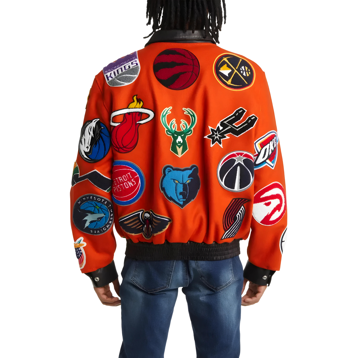 Jeff Hamilton NBA Collage Wool Blend Jacket