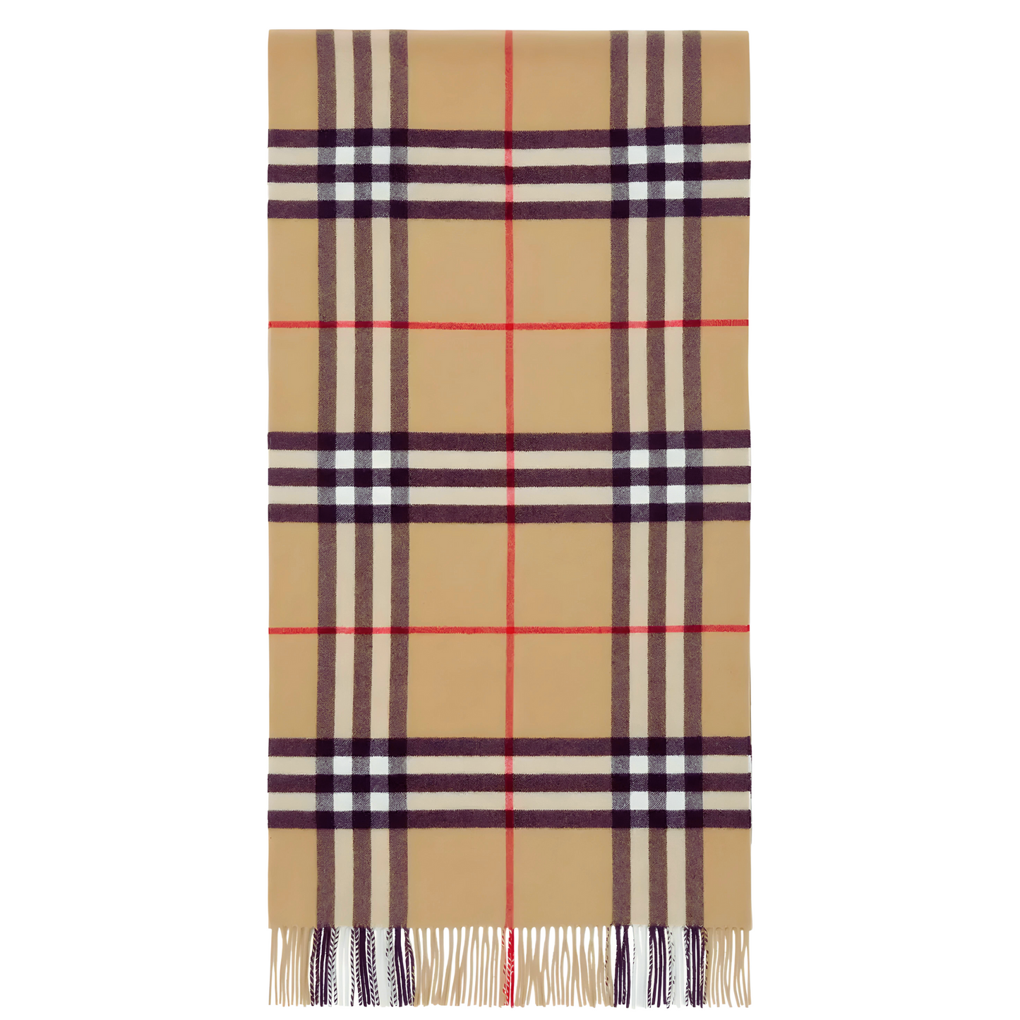 Burberry Giant Check Washed Cashmere Scarf , accessories