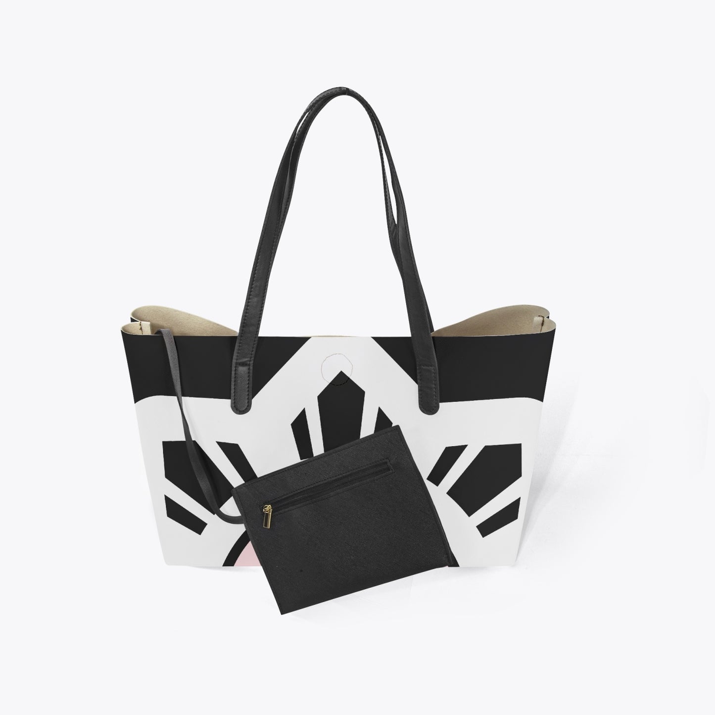 Tote Bag, Black, White, Pink, Gifts for her